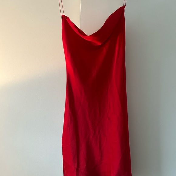 ARE YOU AM I Nique Dress in Cherry Red - Picture 3 of 4